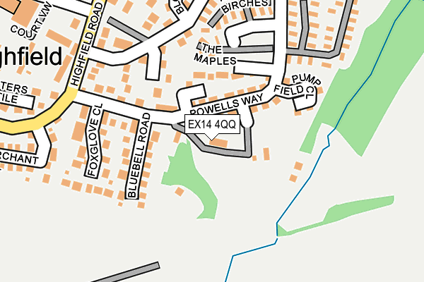 EX14 4QQ map - OS OpenMap – Local (Ordnance Survey)