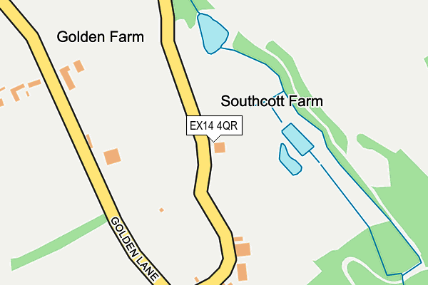 EX14 4QR map - OS OpenMap – Local (Ordnance Survey)