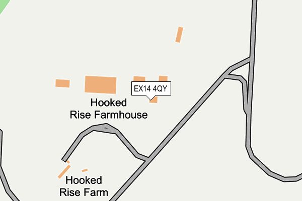 EX14 4QY map - OS OpenMap – Local (Ordnance Survey)