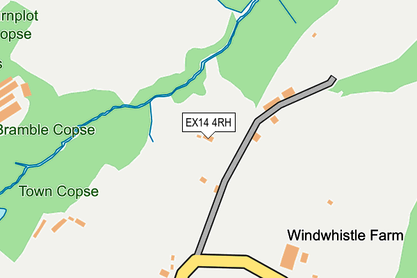 EX14 4RH map - OS OpenMap – Local (Ordnance Survey)