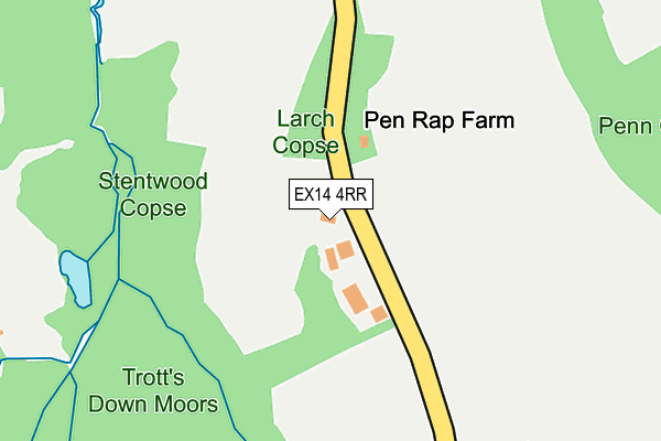 EX14 4RR map - OS OpenMap – Local (Ordnance Survey)