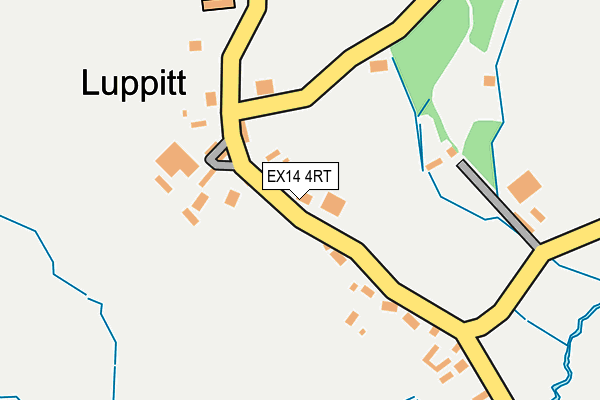 EX14 4RT map - OS OpenMap – Local (Ordnance Survey)