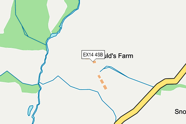 EX14 4SB map - OS OpenMap – Local (Ordnance Survey)