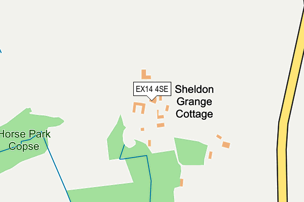 EX14 4SE map - OS OpenMap – Local (Ordnance Survey)