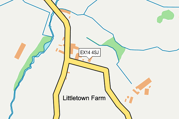 EX14 4SJ map - OS OpenMap – Local (Ordnance Survey)