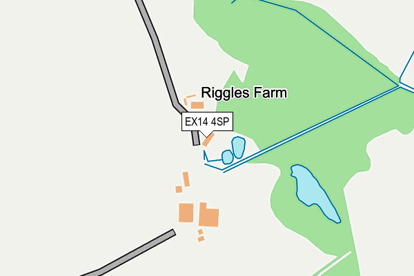 EX14 4SP map - OS OpenMap – Local (Ordnance Survey)