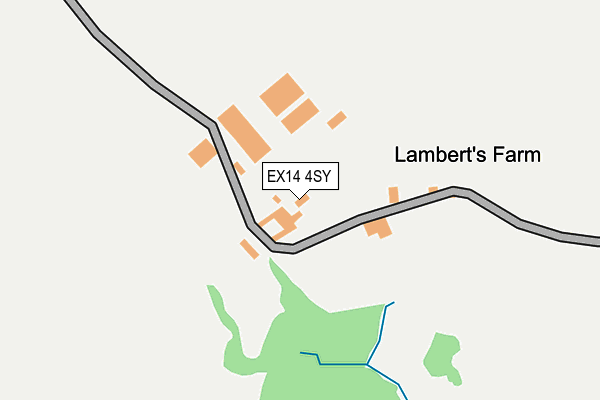 EX14 4SY map - OS OpenMap – Local (Ordnance Survey)