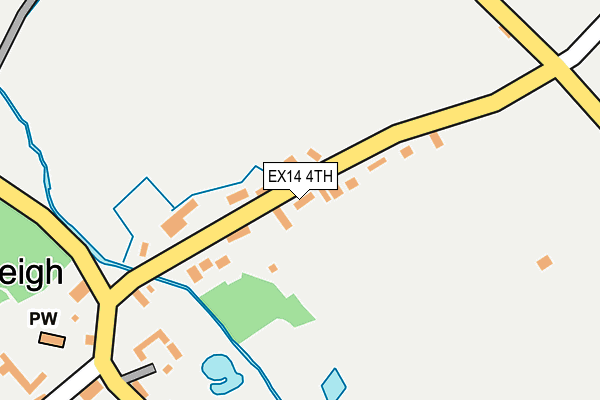 EX14 4TH map - OS OpenMap – Local (Ordnance Survey)