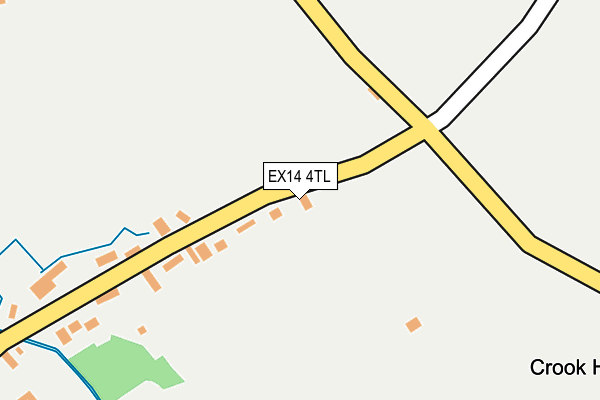 EX14 4TL map - OS OpenMap – Local (Ordnance Survey)