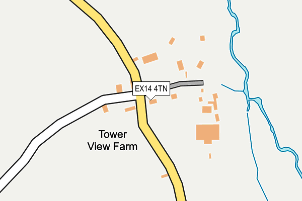 EX14 4TN map - OS OpenMap – Local (Ordnance Survey)