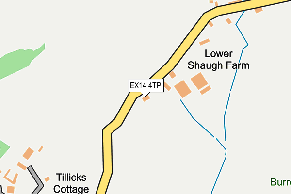 EX14 4TP map - OS OpenMap – Local (Ordnance Survey)