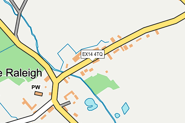 EX14 4TQ map - OS OpenMap – Local (Ordnance Survey)