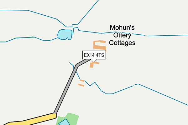 EX14 4TS map - OS OpenMap – Local (Ordnance Survey)