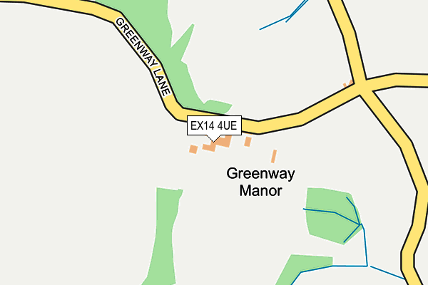 EX14 4UE map - OS OpenMap – Local (Ordnance Survey)