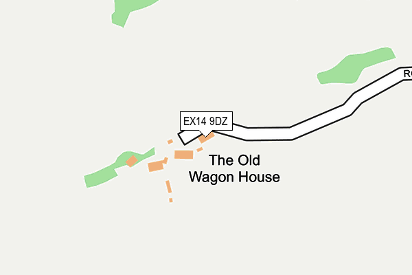 EX14 9DZ map - OS OpenMap – Local (Ordnance Survey)
