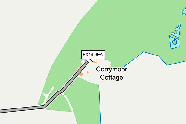 EX14 9EA map - OS OpenMap – Local (Ordnance Survey)