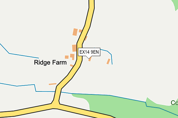 EX14 9EN map - OS OpenMap – Local (Ordnance Survey)