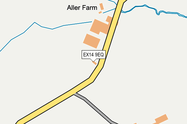 EX14 9EQ map - OS OpenMap – Local (Ordnance Survey)