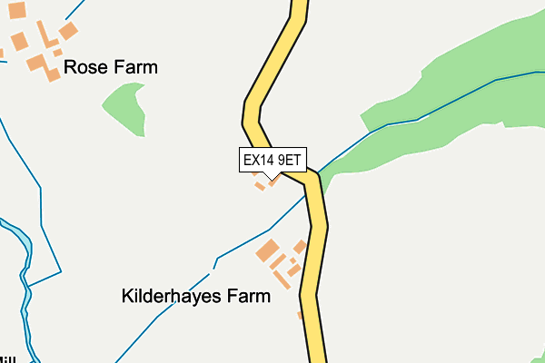 EX14 9ET map - OS OpenMap – Local (Ordnance Survey)