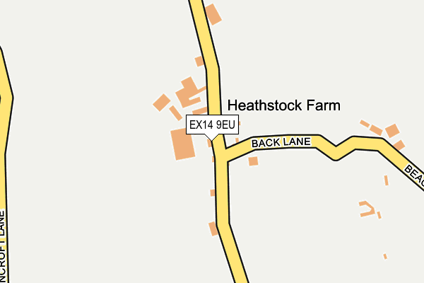 EX14 9EU map - OS OpenMap – Local (Ordnance Survey)