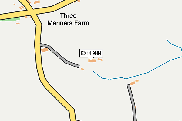 EX14 9HN map - OS OpenMap – Local (Ordnance Survey)