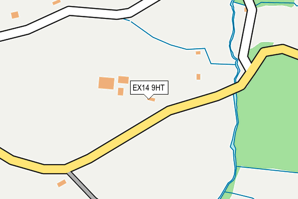 EX14 9HT map - OS OpenMap – Local (Ordnance Survey)