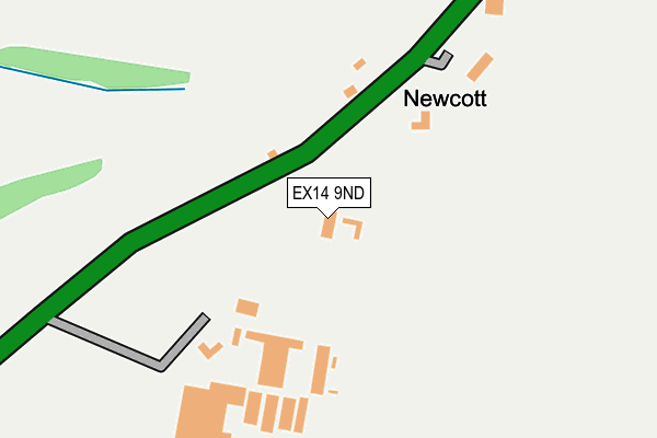 EX14 9ND map - OS OpenMap – Local (Ordnance Survey)