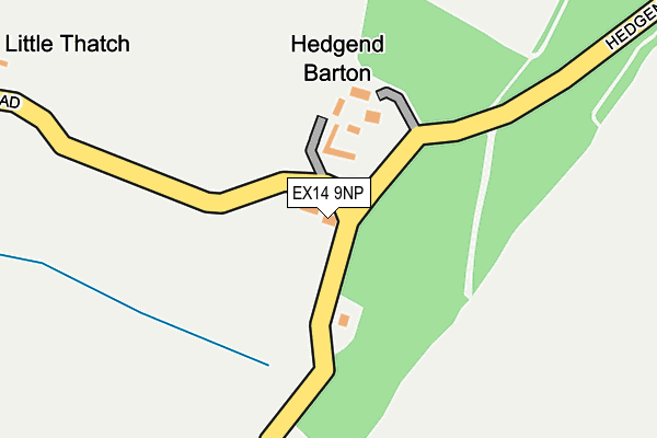 EX14 9NP map - OS OpenMap – Local (Ordnance Survey)