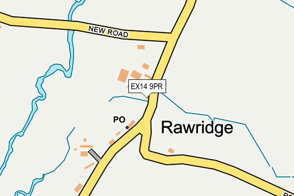 EX14 9PR map - OS OpenMap – Local (Ordnance Survey)