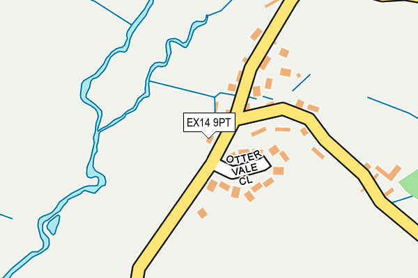 EX14 9PT map - OS OpenMap – Local (Ordnance Survey)