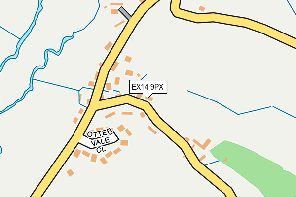 EX14 9PX map - OS OpenMap – Local (Ordnance Survey)