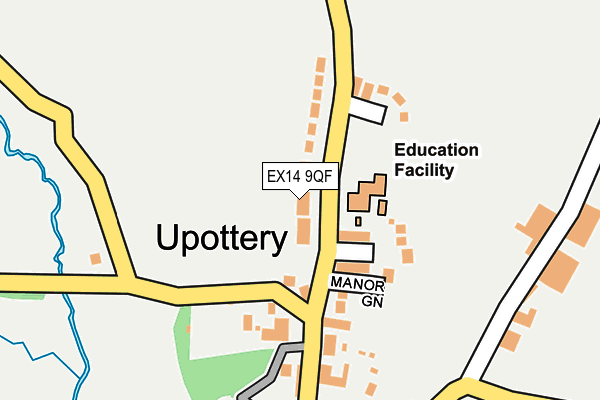 EX14 9QF map - OS OpenMap – Local (Ordnance Survey)