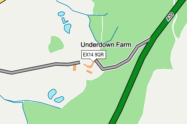 EX14 9QR map - OS OpenMap – Local (Ordnance Survey)