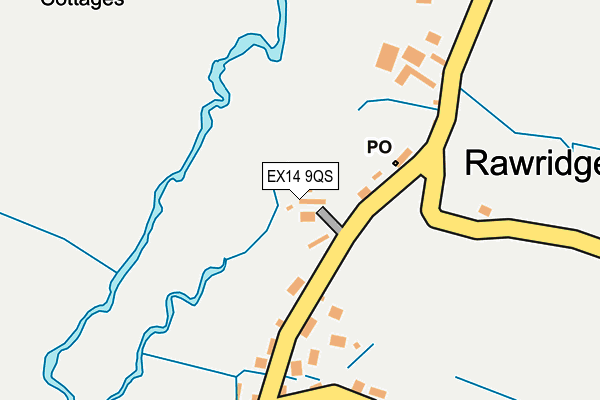 EX14 9QS map - OS OpenMap – Local (Ordnance Survey)