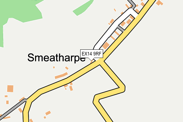 EX14 9RF map - OS OpenMap – Local (Ordnance Survey)