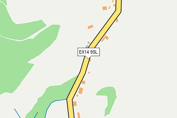 EX14 9SL map - OS OpenMap – Local (Ordnance Survey)