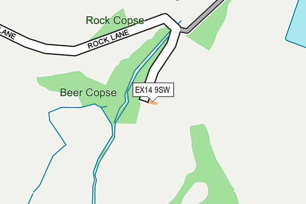 EX14 9SW map - OS OpenMap – Local (Ordnance Survey)