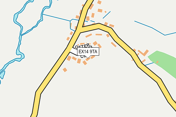 EX14 9TA map - OS OpenMap – Local (Ordnance Survey)