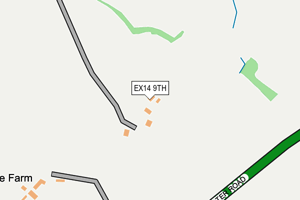 EX14 9TH map - OS OpenMap – Local (Ordnance Survey)