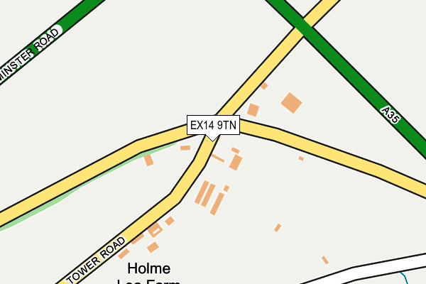 EX14 9TN map - OS OpenMap – Local (Ordnance Survey)