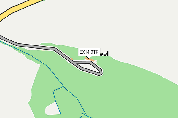 EX14 9TP map - OS OpenMap – Local (Ordnance Survey)