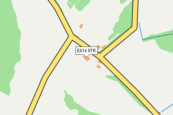 EX14 9TR map - OS OpenMap – Local (Ordnance Survey)