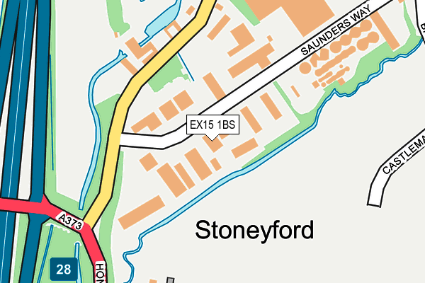 Map of OTTERDENE LIMITED at local scale