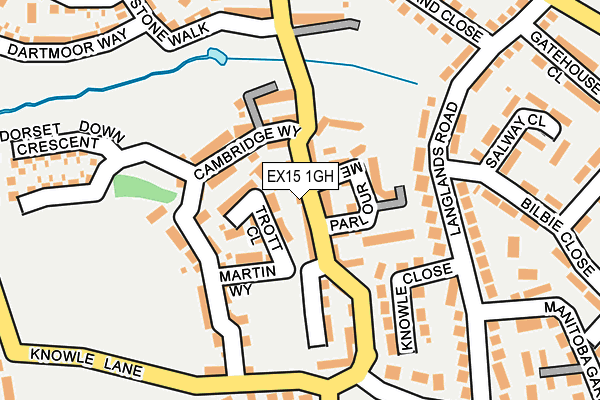 EX15 1GH map - OS OpenMap – Local (Ordnance Survey)