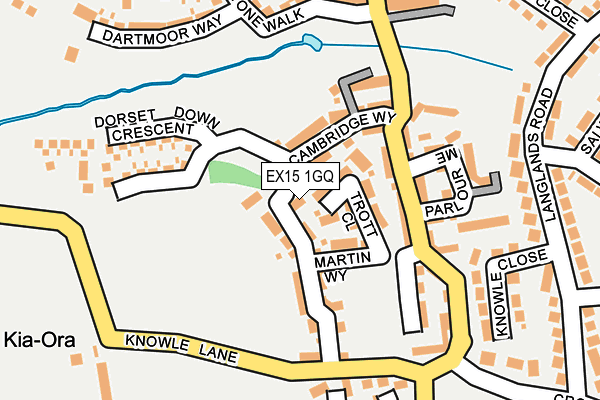 EX15 1GQ map - OS OpenMap – Local (Ordnance Survey)