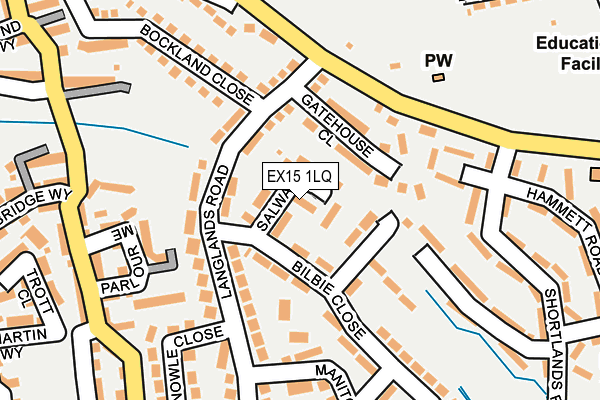 EX15 1LQ map - OS OpenMap – Local (Ordnance Survey)