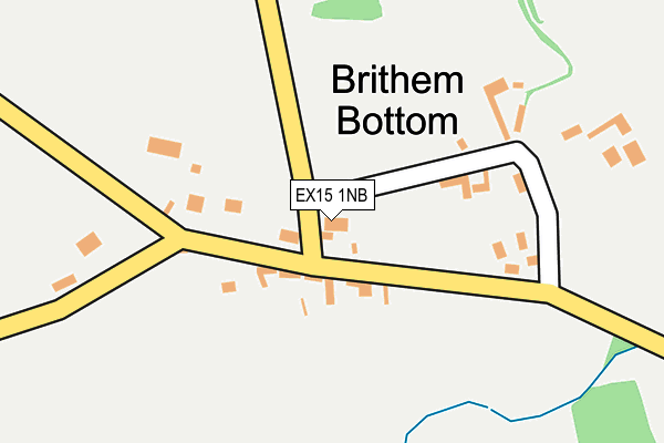 EX15 1NB map - OS OpenMap – Local (Ordnance Survey)