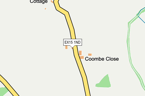 EX15 1ND map - OS OpenMap – Local (Ordnance Survey)