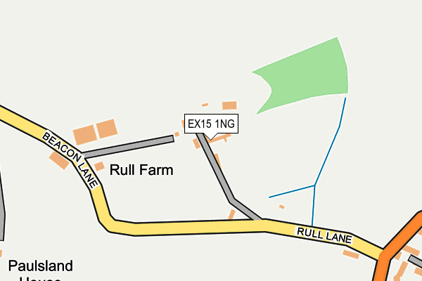 EX15 1NG map - OS OpenMap – Local (Ordnance Survey)