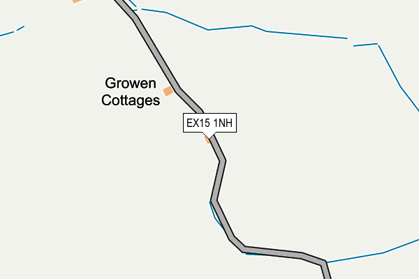 EX15 1NH map - OS OpenMap – Local (Ordnance Survey)